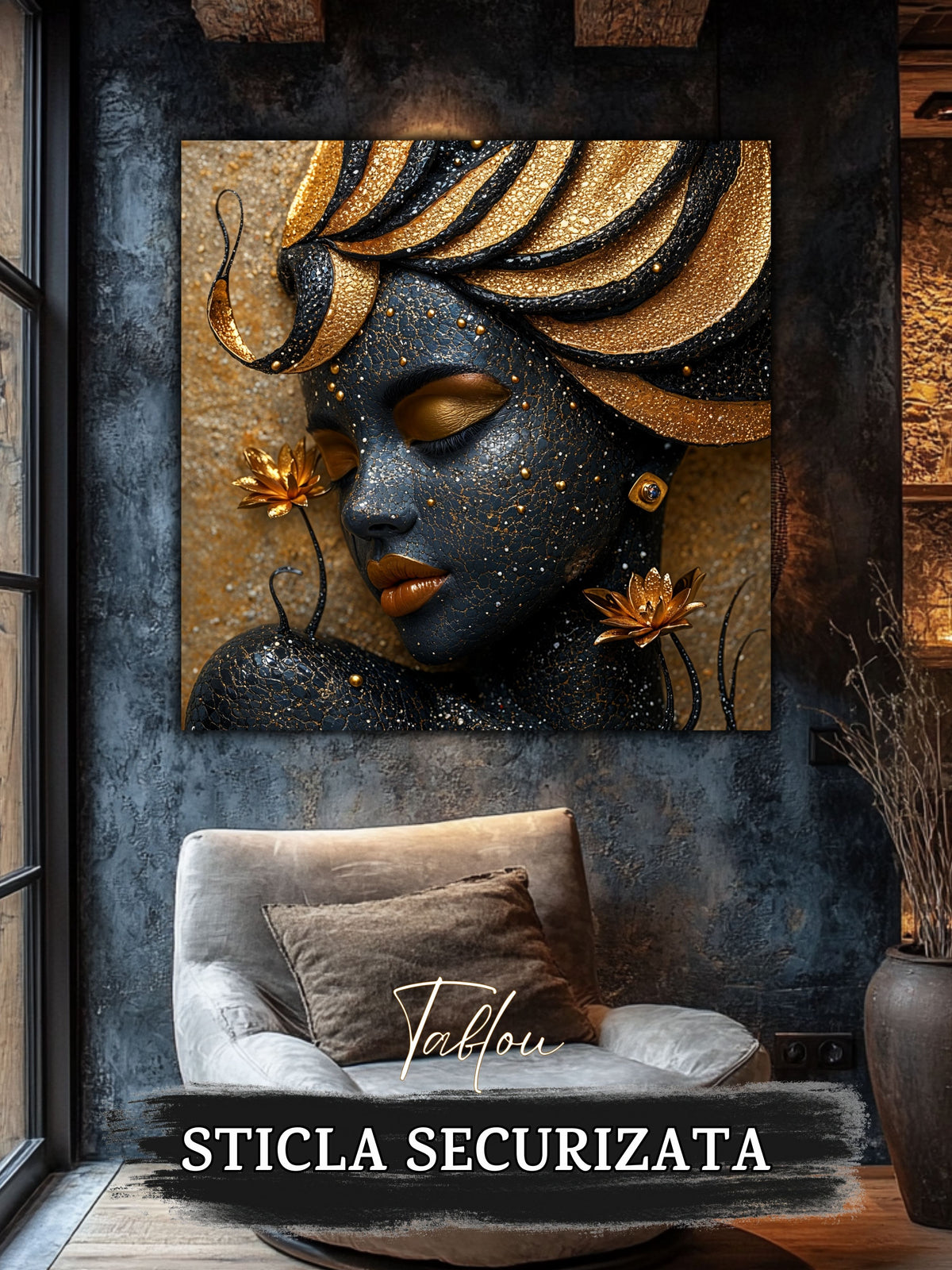 Tablou Sticla Securizata - Inner Lotus - 06