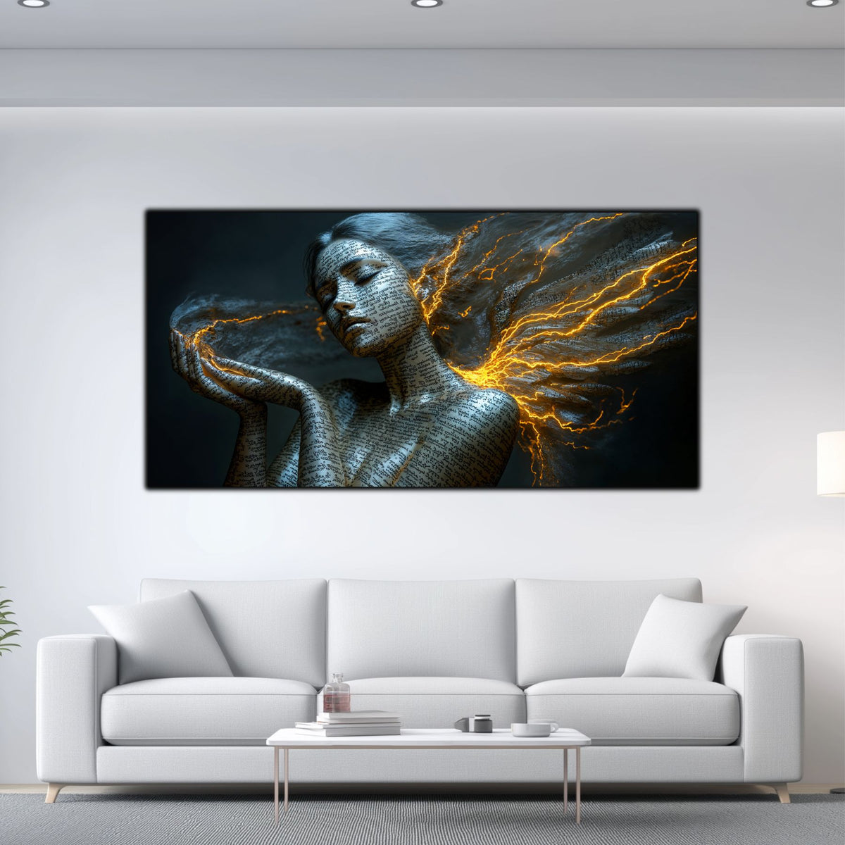 Beyond Meditation - Tablouri moderne pe sticla securizata pentru living contemporan NO05