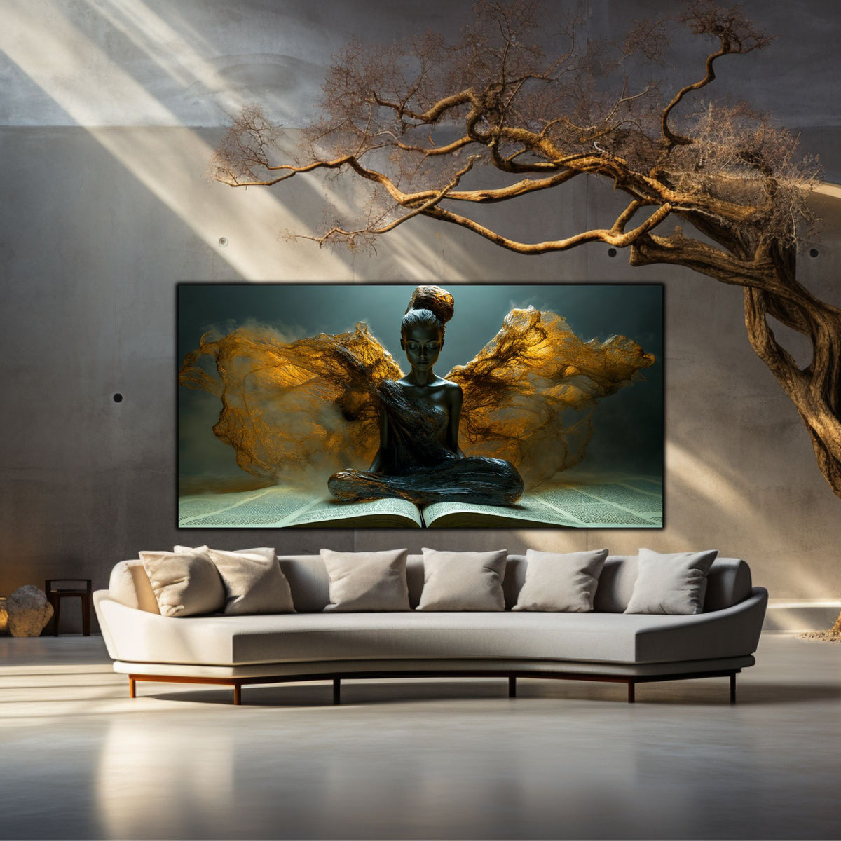 Tablou pentru living – Wings of Witness | Sacred Stillness