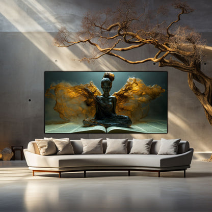Tablou pentru living – Wings of Witness | Sacred Stillness